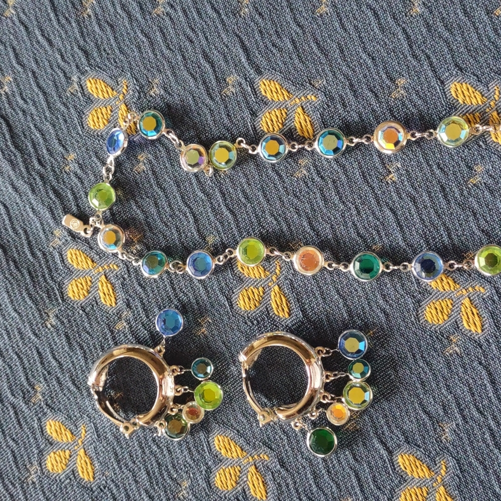 Swarovski Earrings and necklace